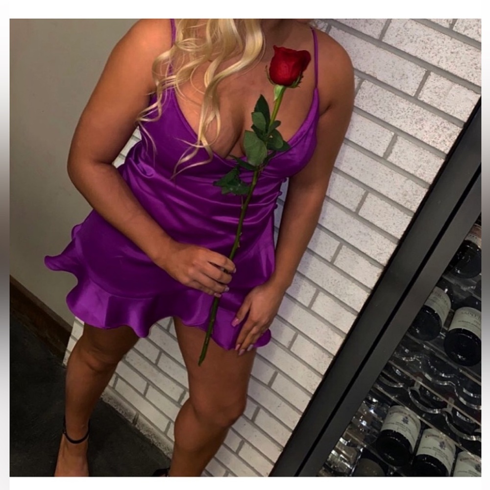 Womens purple dress